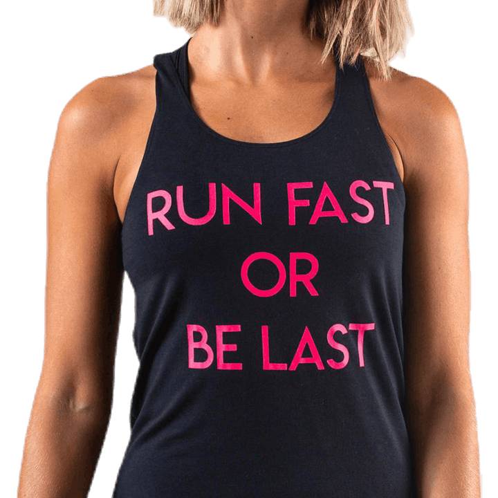 Statement Printed Tank Black