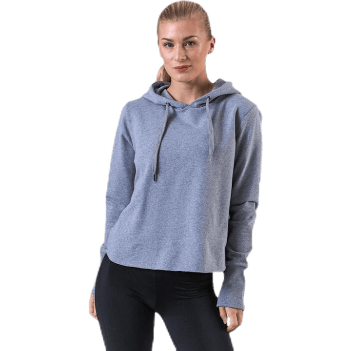 Faye Cropped Hoodie Grey