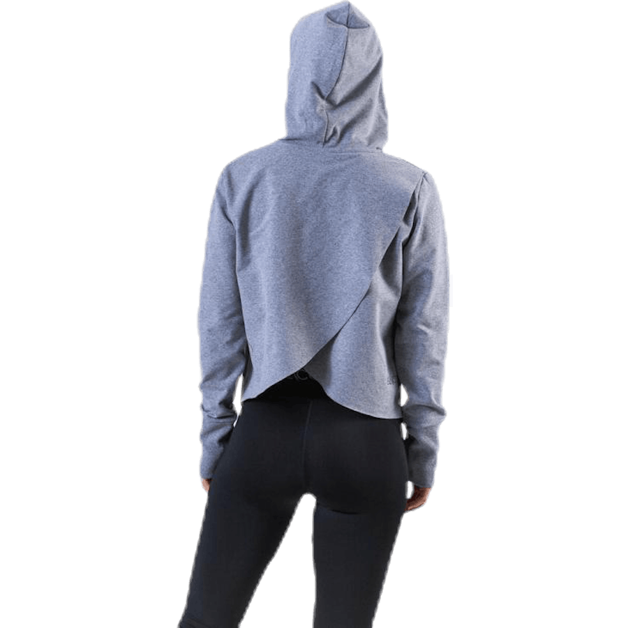 Faye Cropped Hoodie Grey