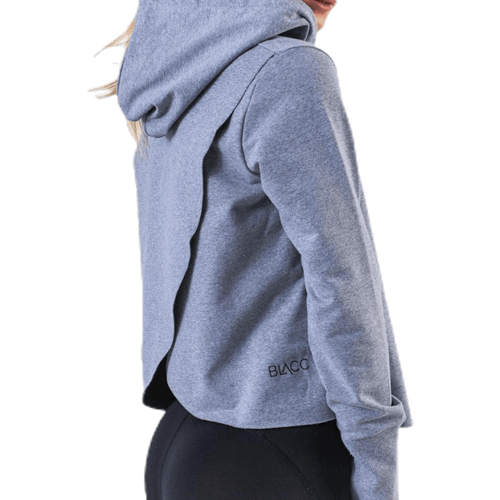 Faye Cropped Hoodie Grey