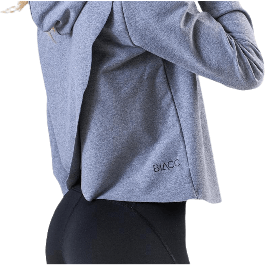 Faye Cropped Hoodie Grey