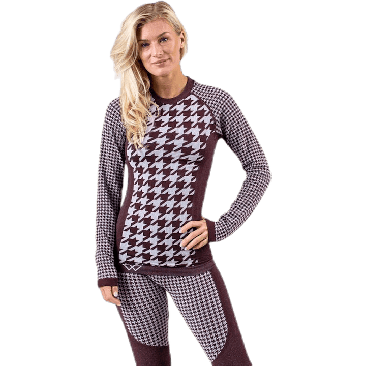 Agnes Top Purple/Brown