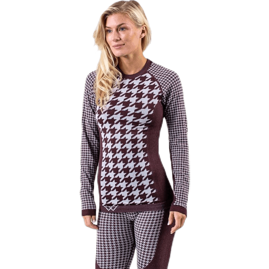 Agnes Top Purple/Brown