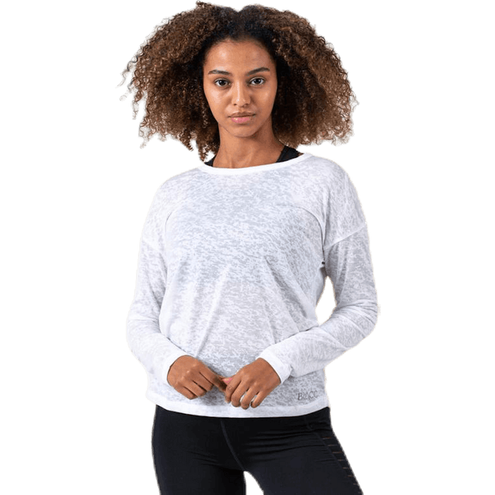 Chakra Langarmshirt Weiß