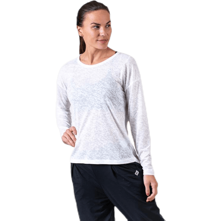 Chakra Langarmshirt Weiß