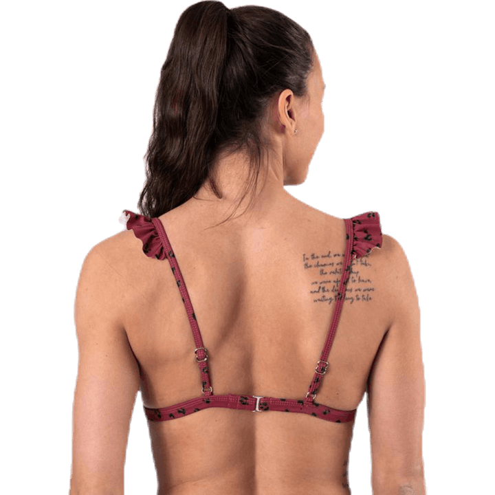 Wikolia Frill Top Patterned/Red