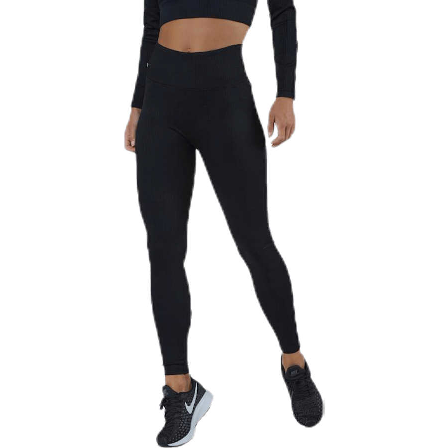 Collants côtelés Bonnie Noir