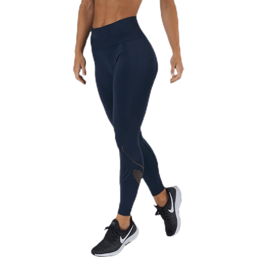 Leggings abstraits sans coutures bleus