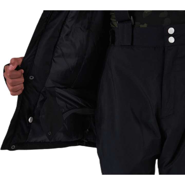 Flister Snowboard Jacke Gemustert/Schwarz