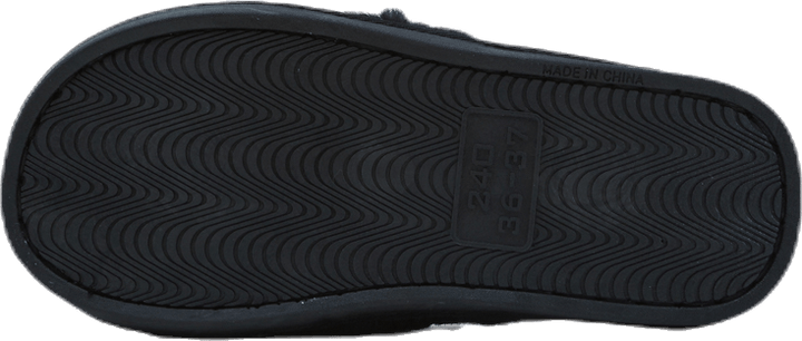 Alie Fluffy Slippers Black
