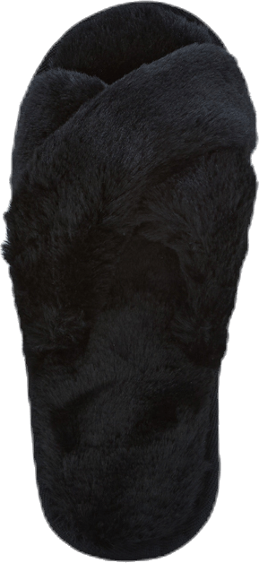 Alie Fluffy Slippers Black