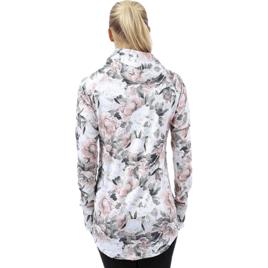 Summer Hood Top Patterned/White
