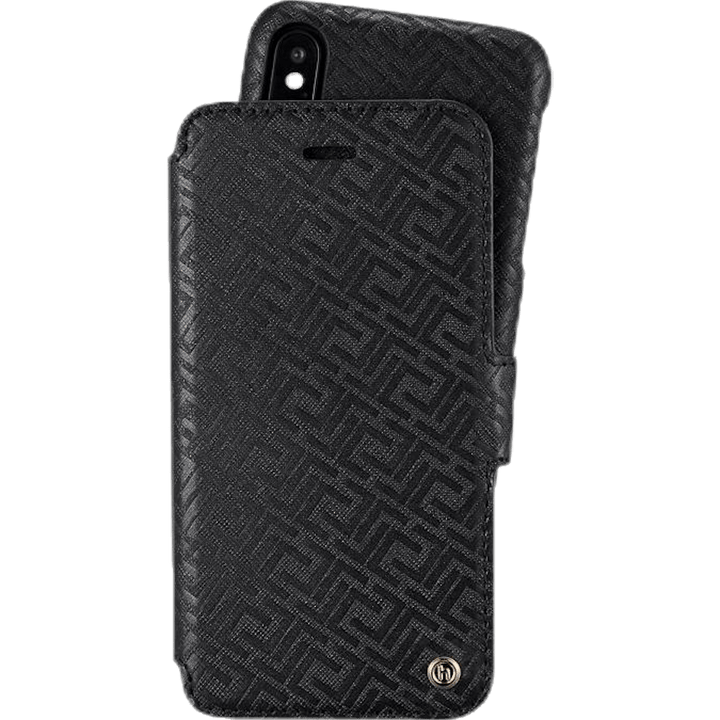 Stockholm Wallet Case Magnet iPhone X/XS Black