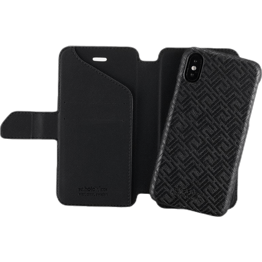 Stockholm Wallet Case Magnet iPhone X/XS Black