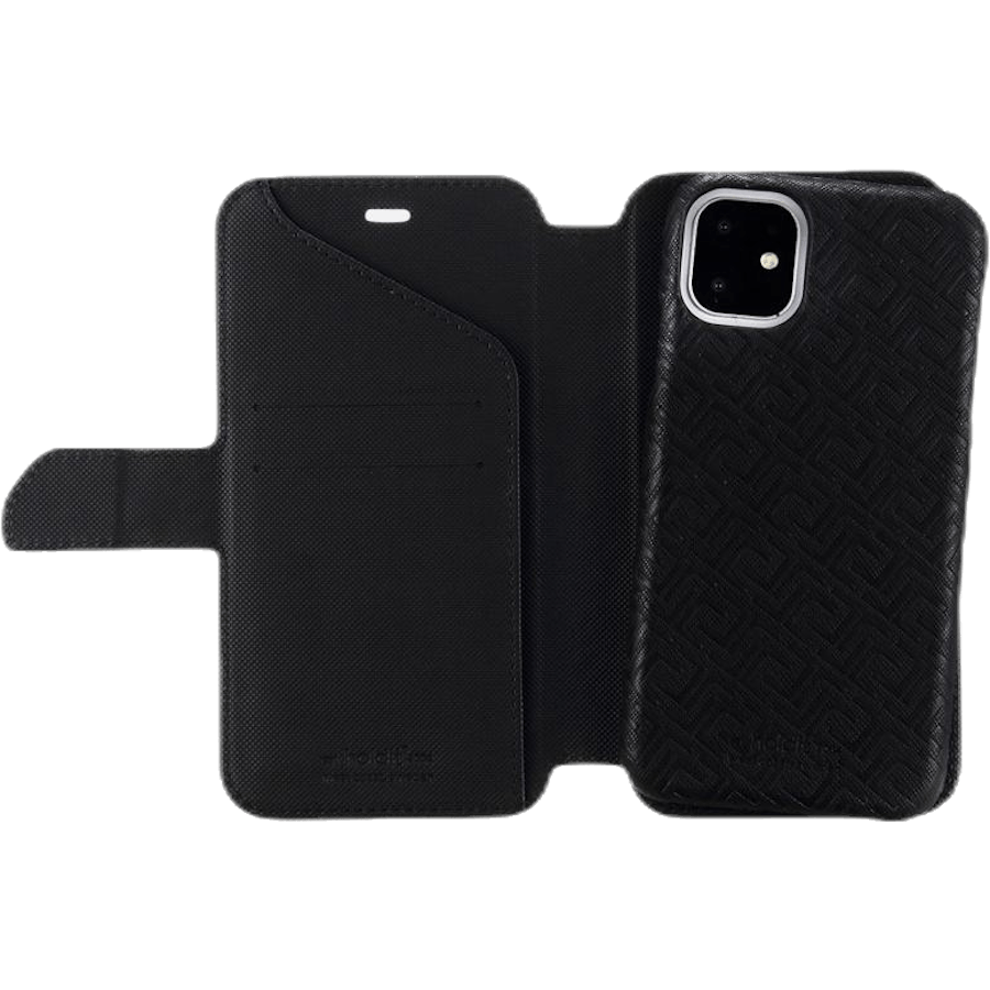 Stockholm Wallet Case Magnet iPhone 11 Black
