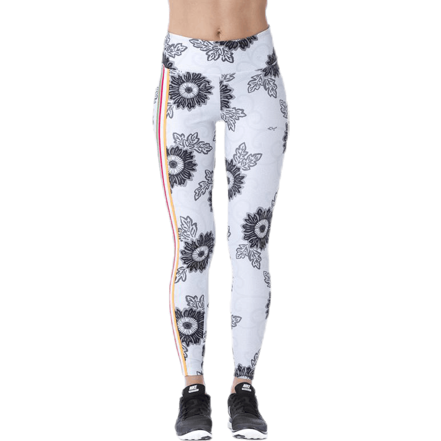 Floral Ath Strumpfhose Gemustert/Grau