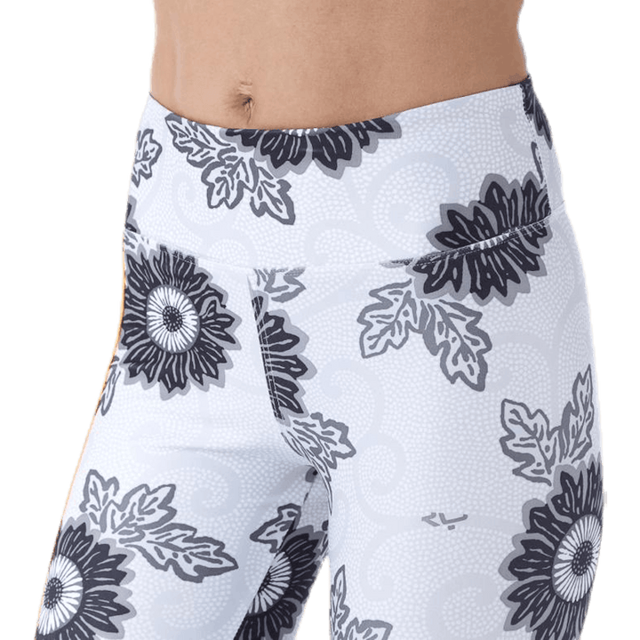 Floral Ath Strumpfhose Gemustert/Grau