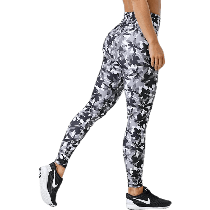 Flattering AOP Tights Grey