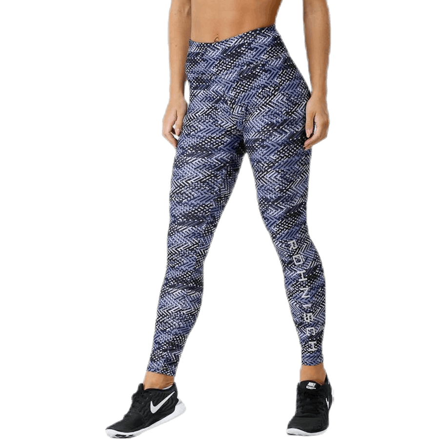 Flattering AOP Tights Blue/Patterned