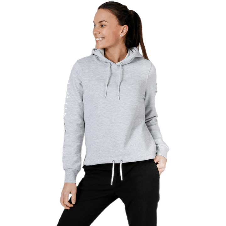 Felpa cropped grigio
