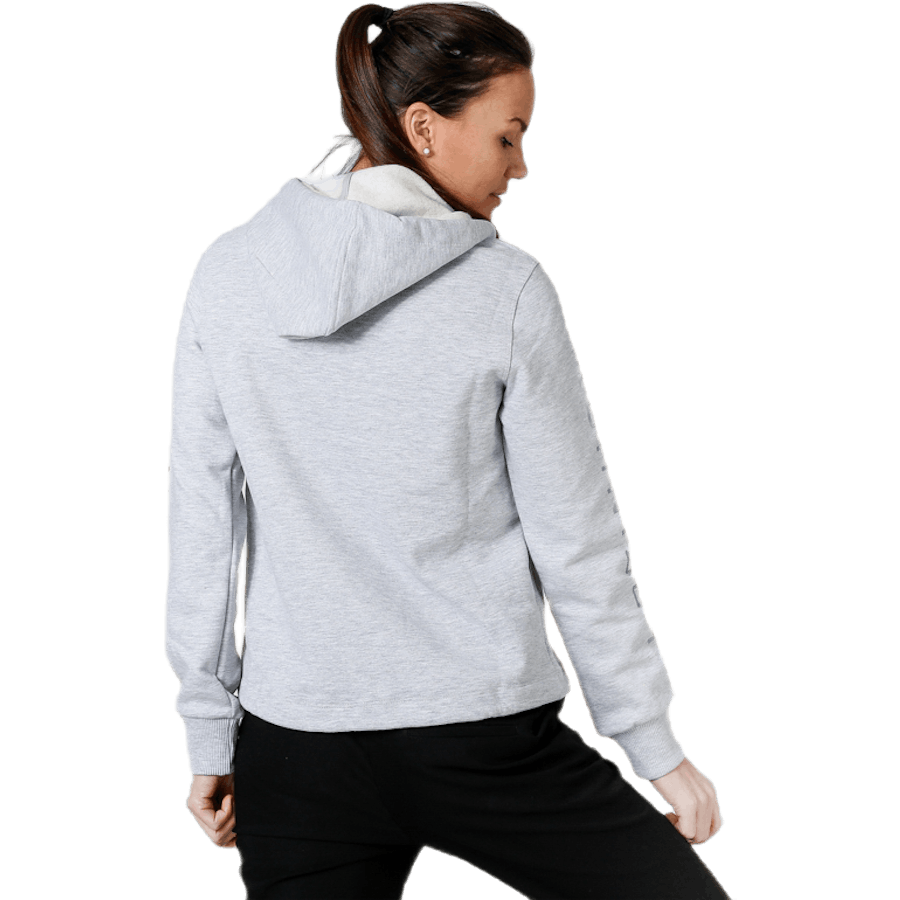 Felpa cropped grigio