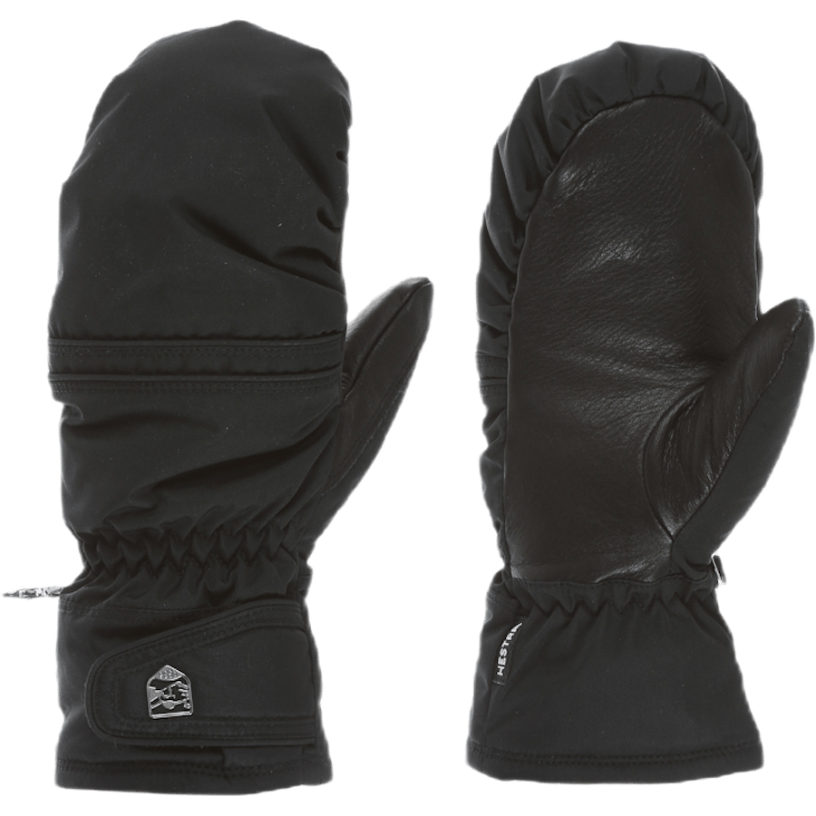 Primaloft Leather Mitt Black