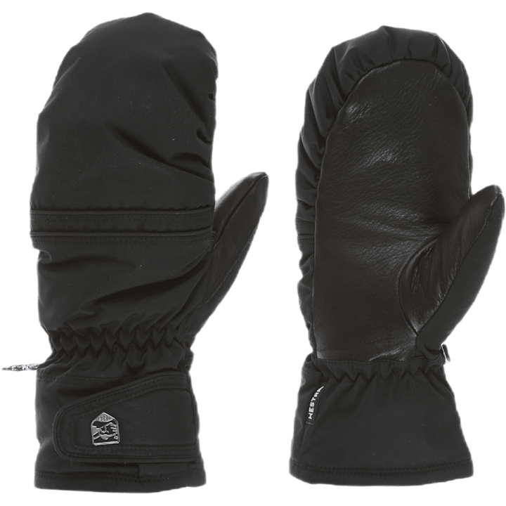 Primaloft Leather Mitt Black