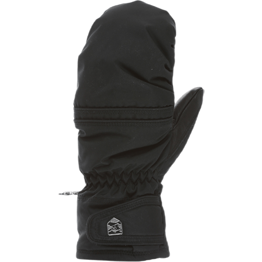 Primaloft Leather Mitt Black