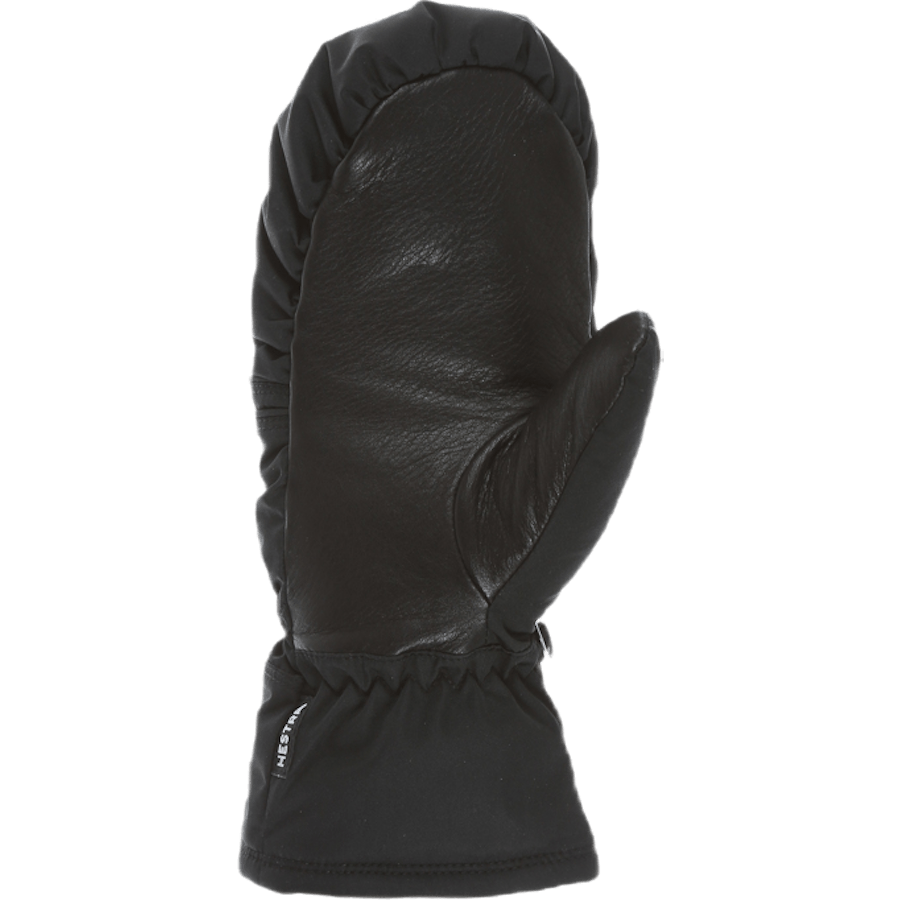 Primaloft Leather Mitt Black