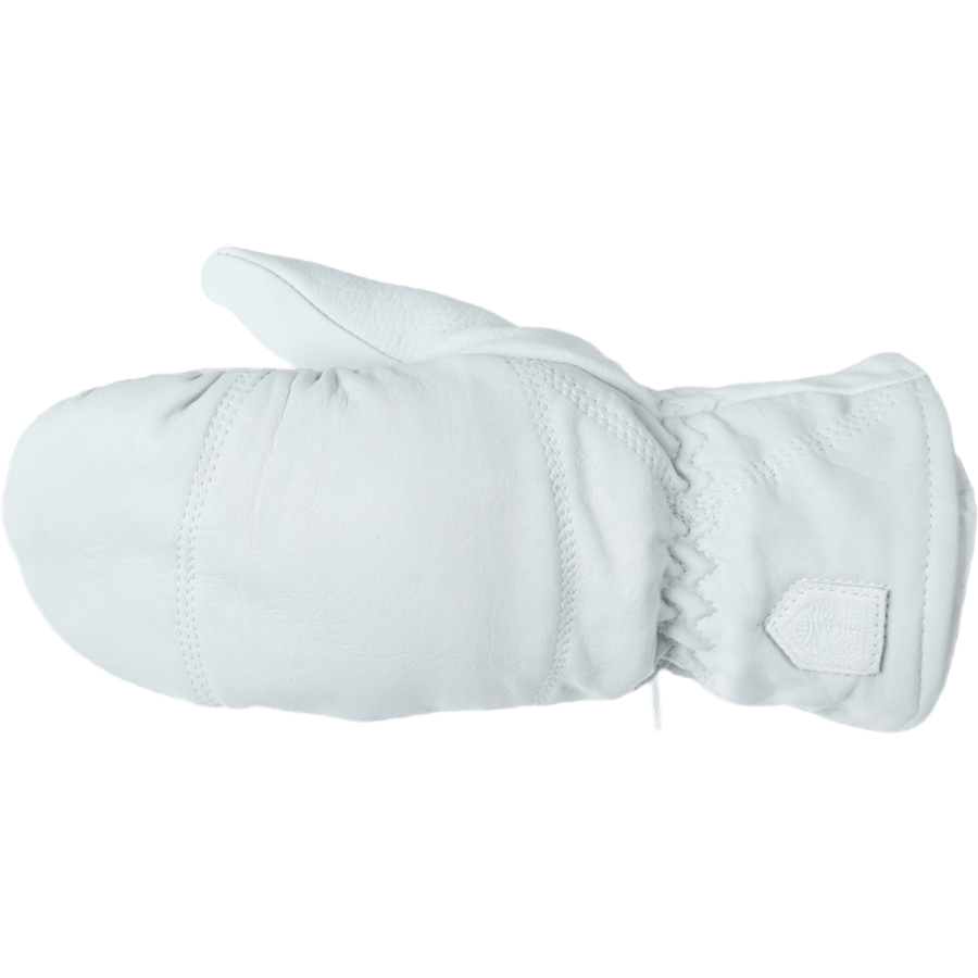 Leather Box Mitt White