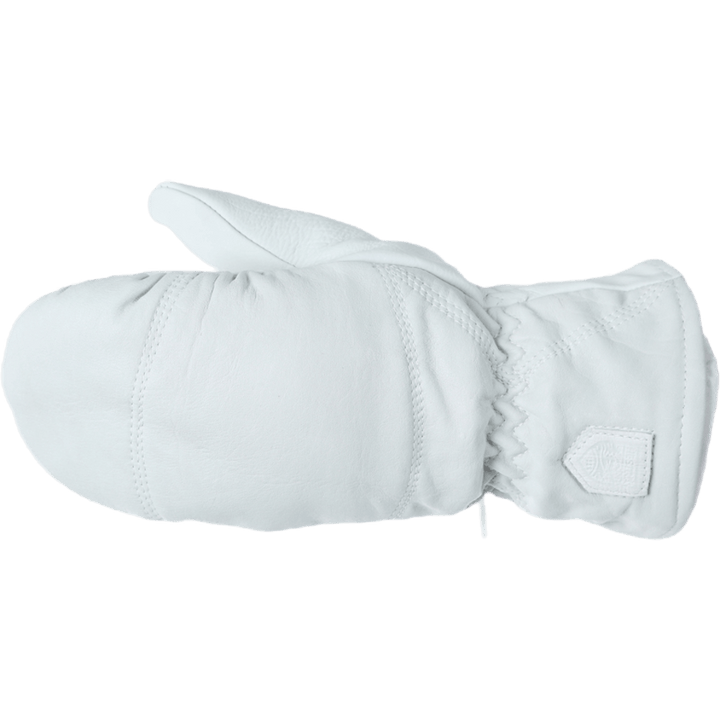 Leather Box Mitt White