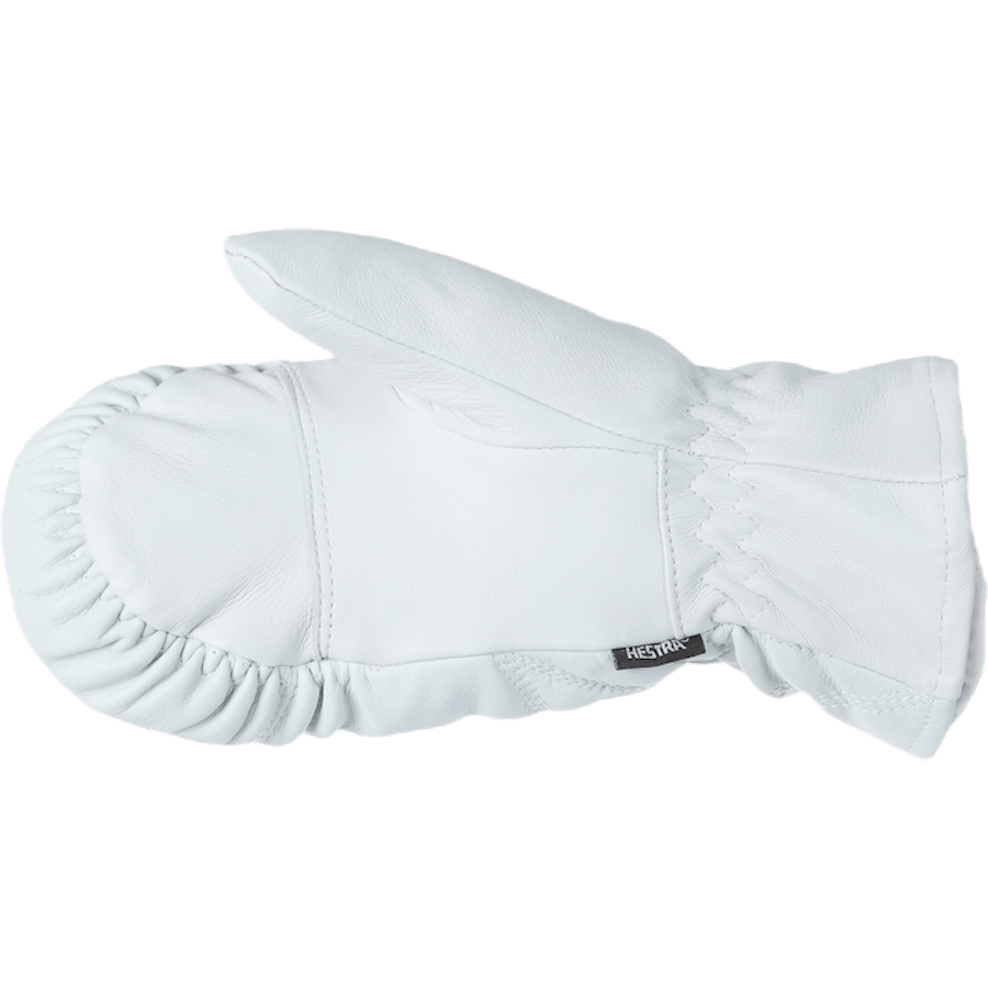 Leather Box Mitt White