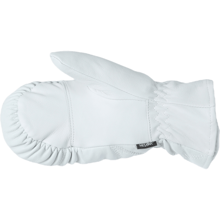 Leather Box Mitt White