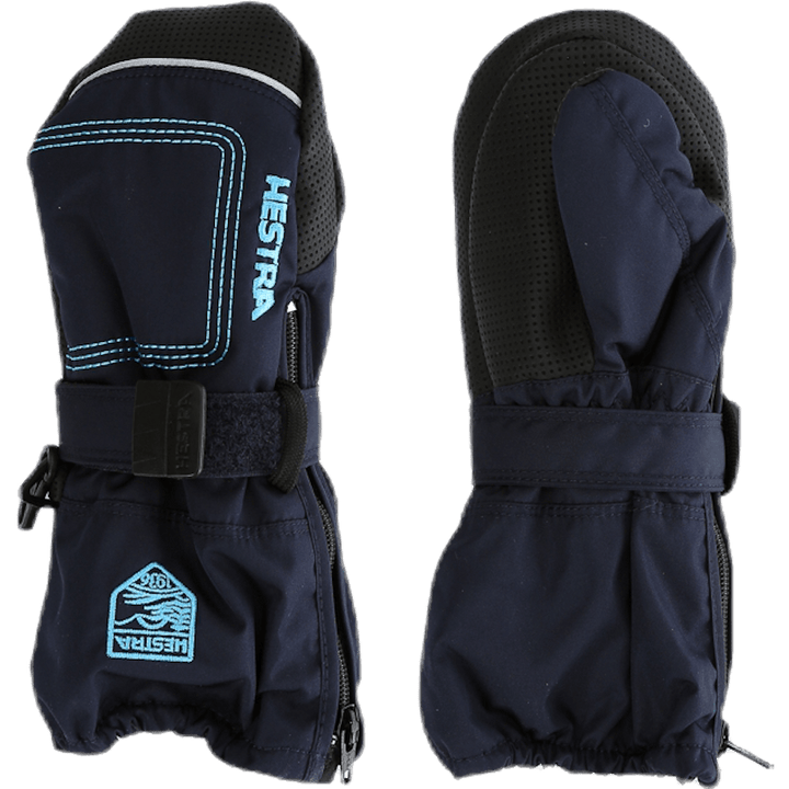 Baby Zip Long - Mitten 0-5 Years Blue