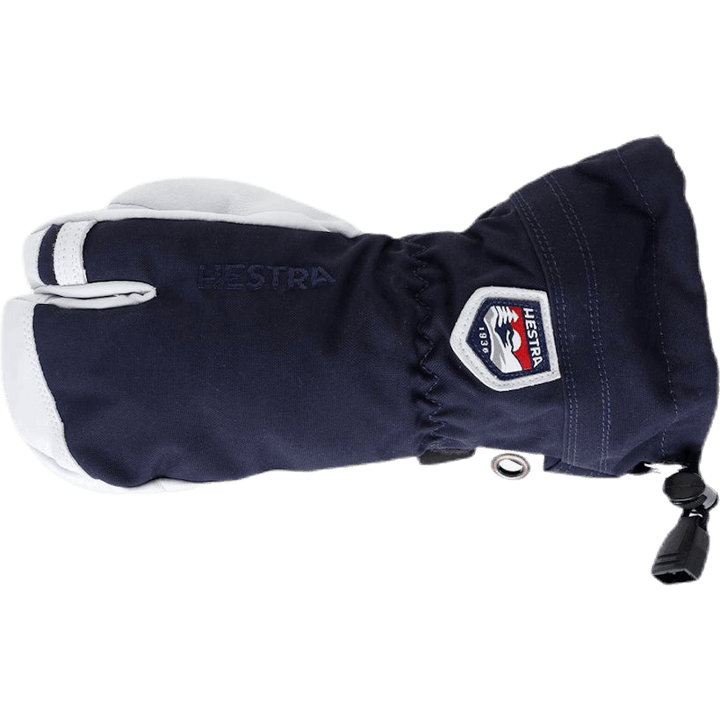 Ski héliporté 3 doigts en cuir Army Junior Bleu