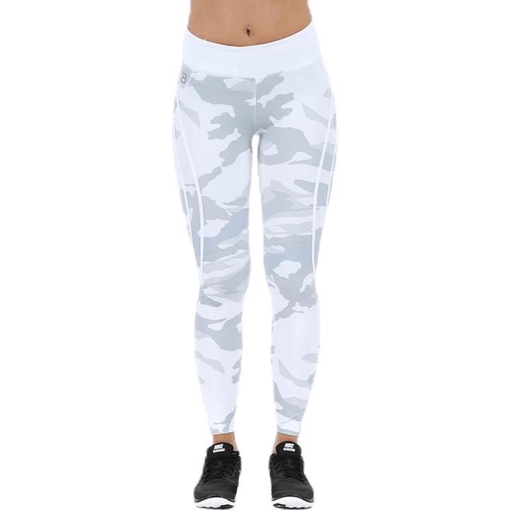 Collant alto camo bianco