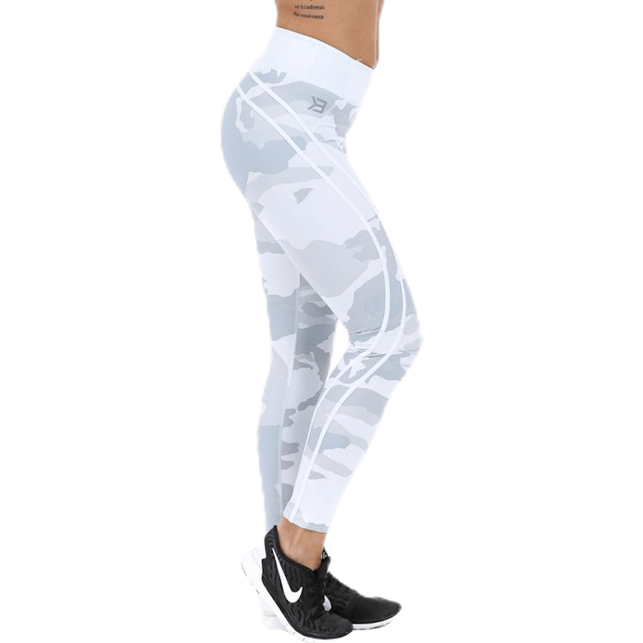 Collant alto camo bianco
