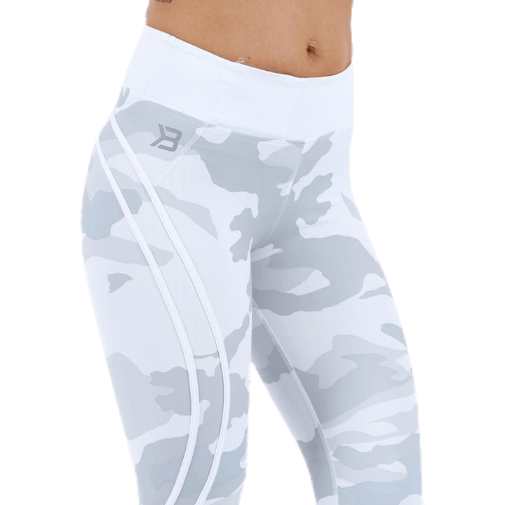 Collant alto camo bianco
