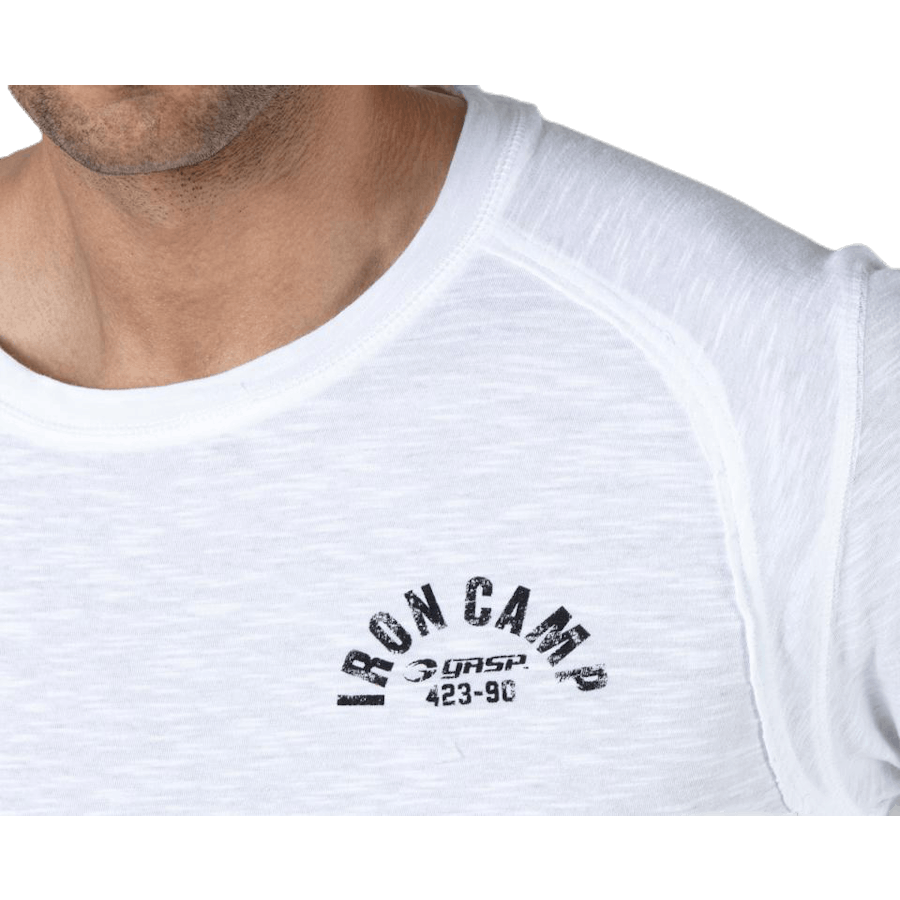 T-shirt Throwback LS Bianco
