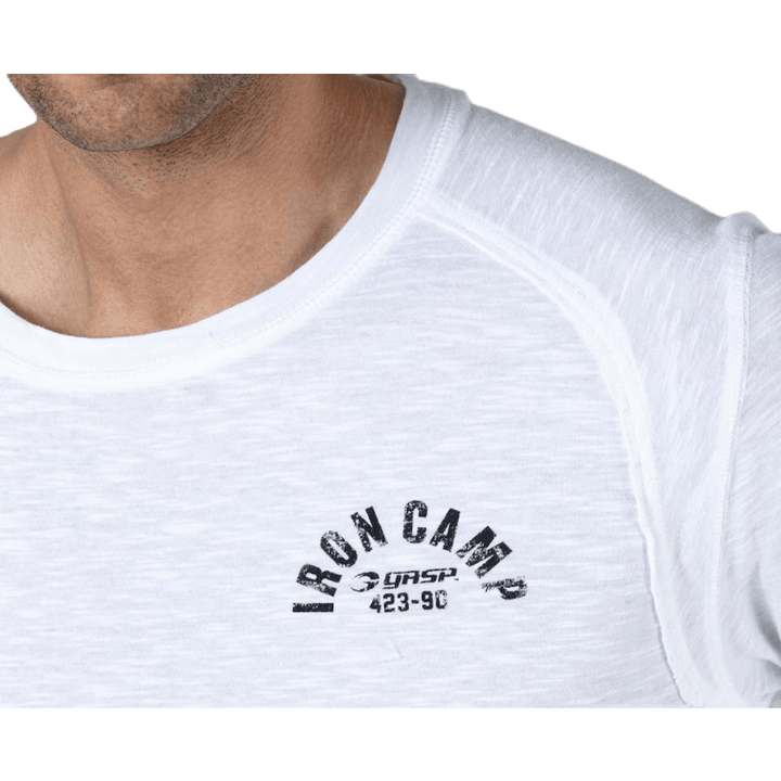 T-shirt Throwback LS Bianco