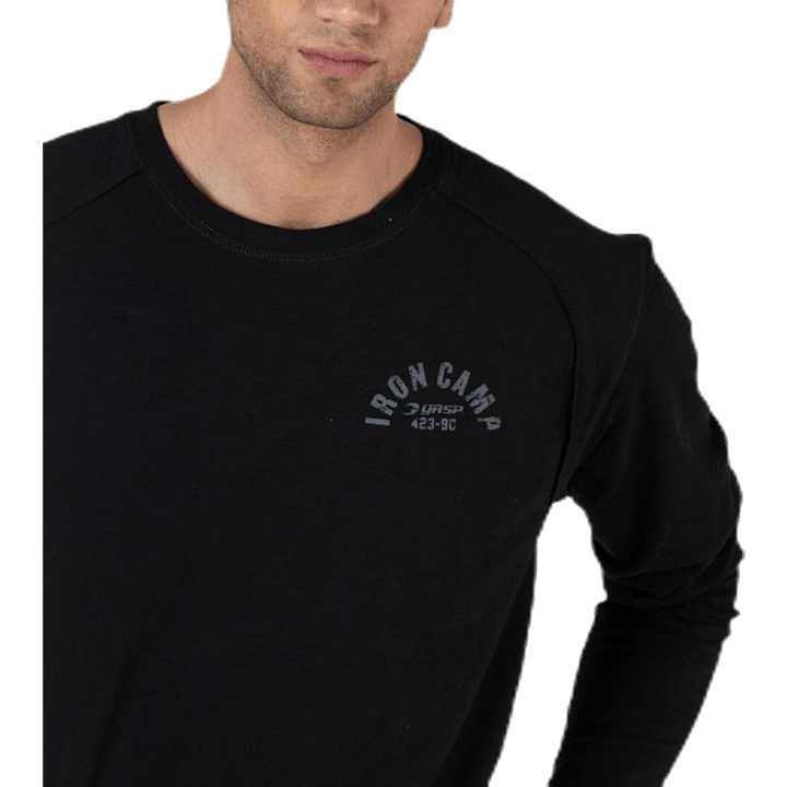 Throwback LS Tee Black