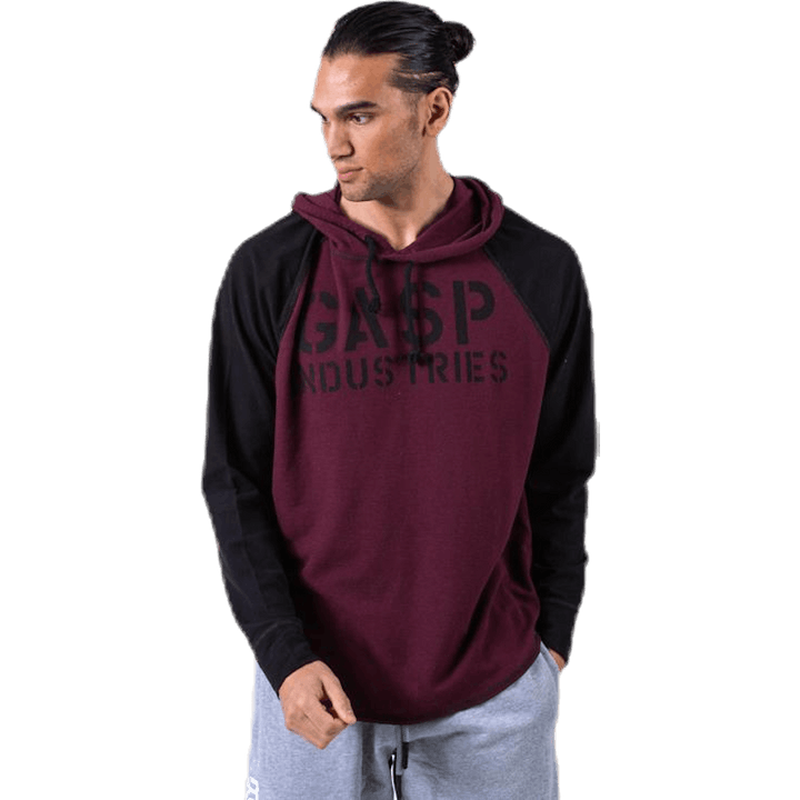 Felpa termica L/S con cappuccio rosso