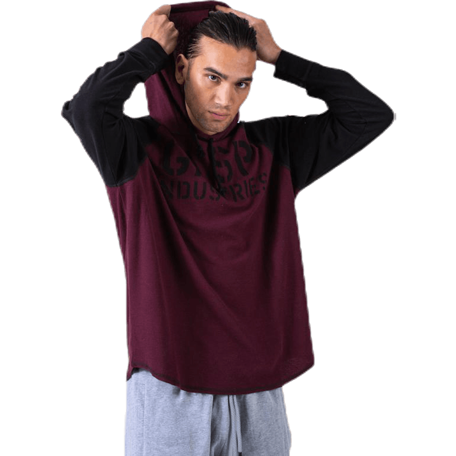 Felpa termica L/S con cappuccio rosso
