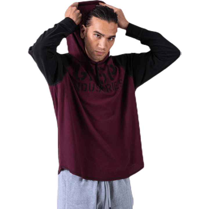 Felpa termica L/S con cappuccio rosso