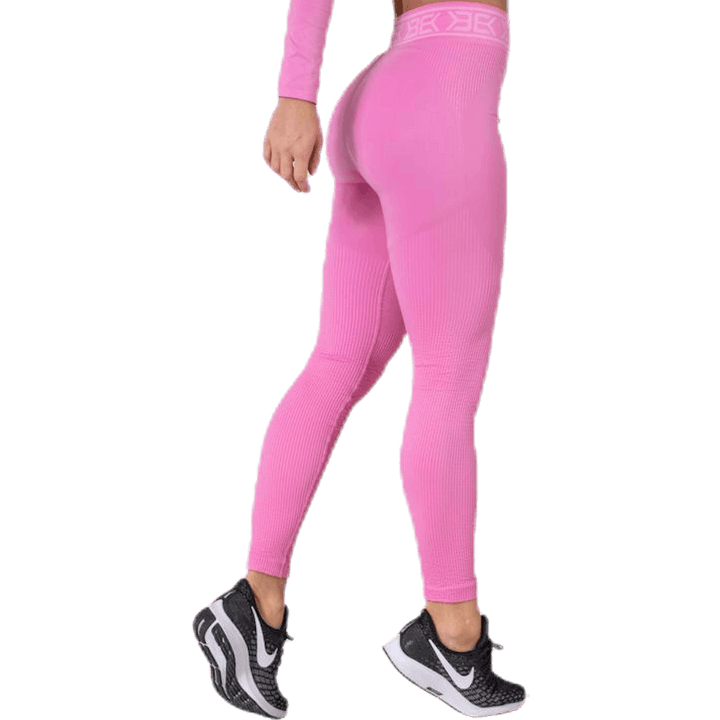Rib Seamless Legging Pink