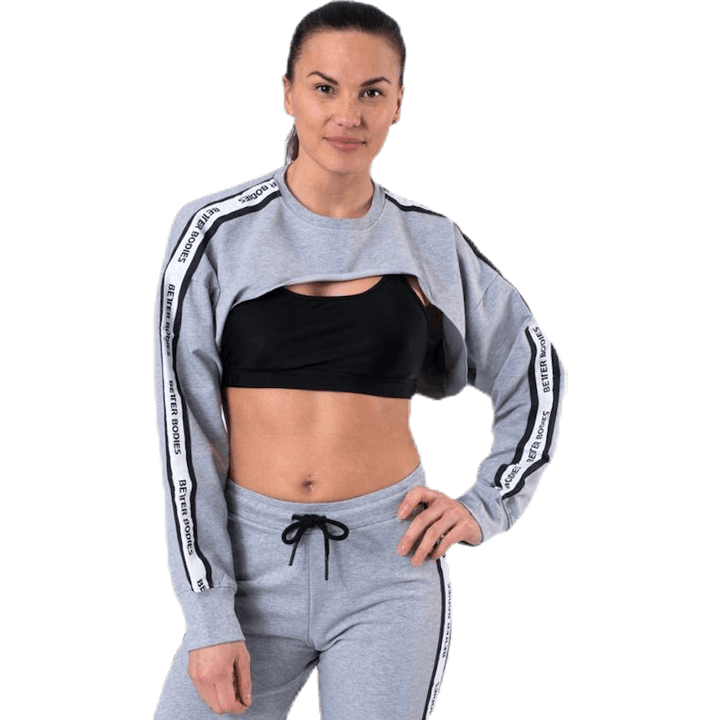 Chrystie Crop LS Grey