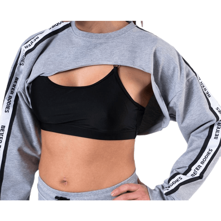 Chrystie Crop LS Grey