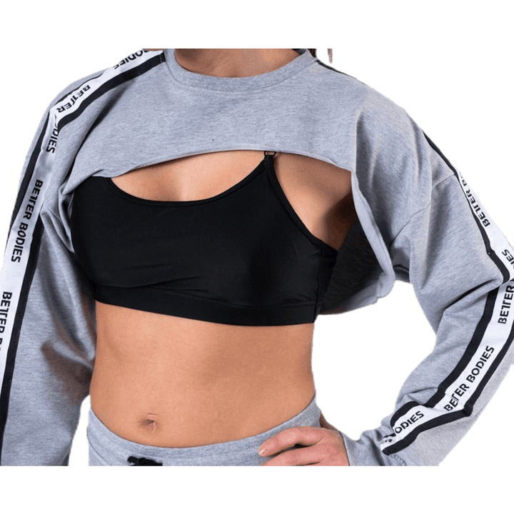 Chrystie Crop LS Grey