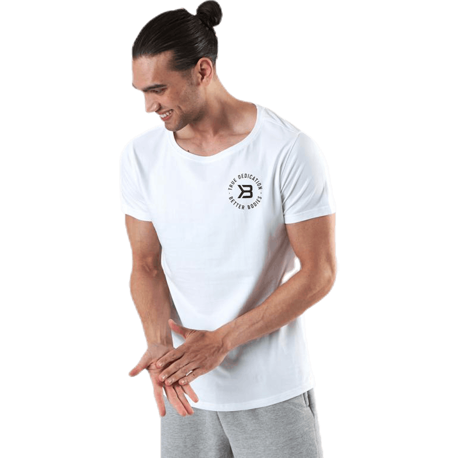 Wide Neck Tee White
