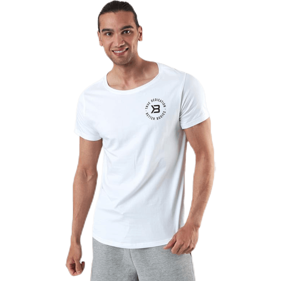 Wide Neck Tee White